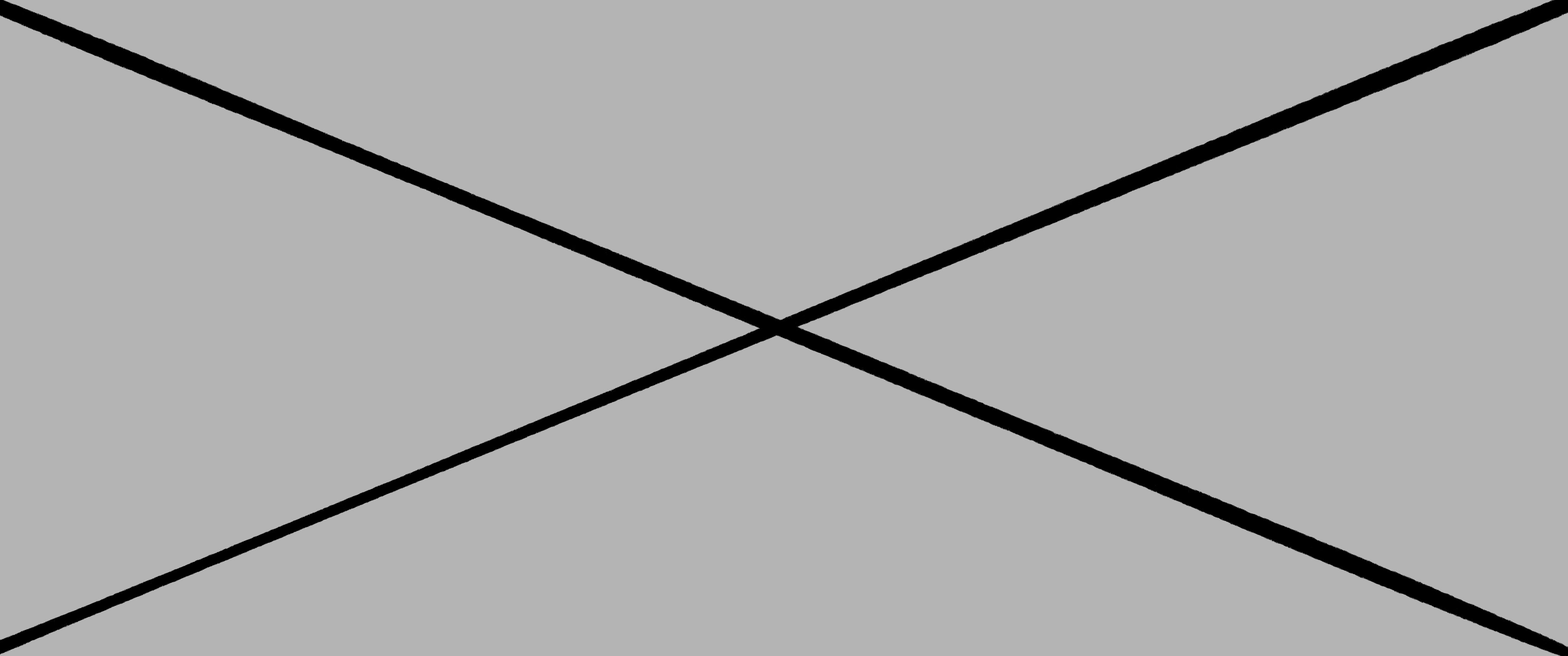 a black x with a grey background